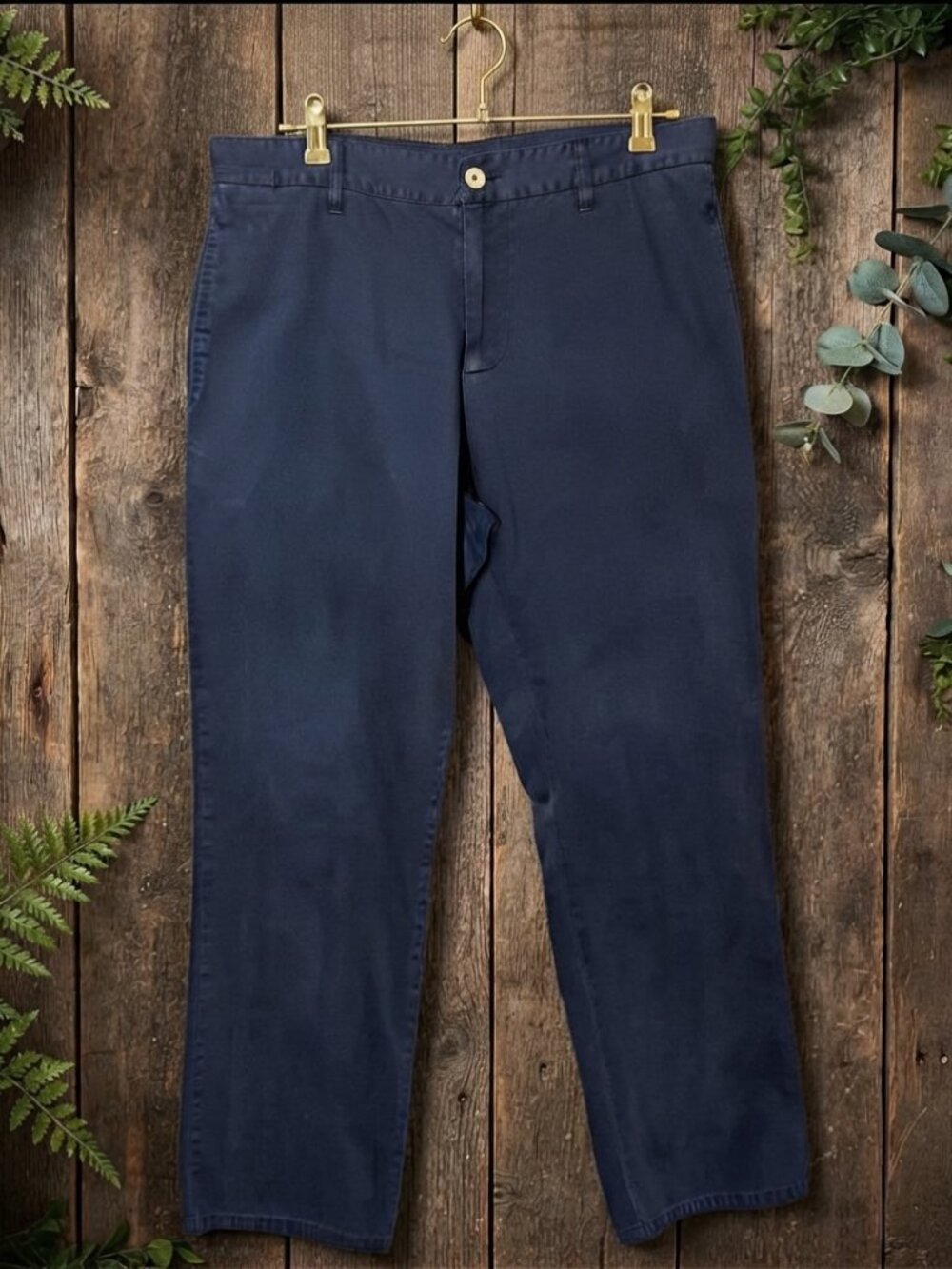 Southern Marsh Seawash Twill Pants Men 34x32 (*34x30) Navy Blue Chino Straight
